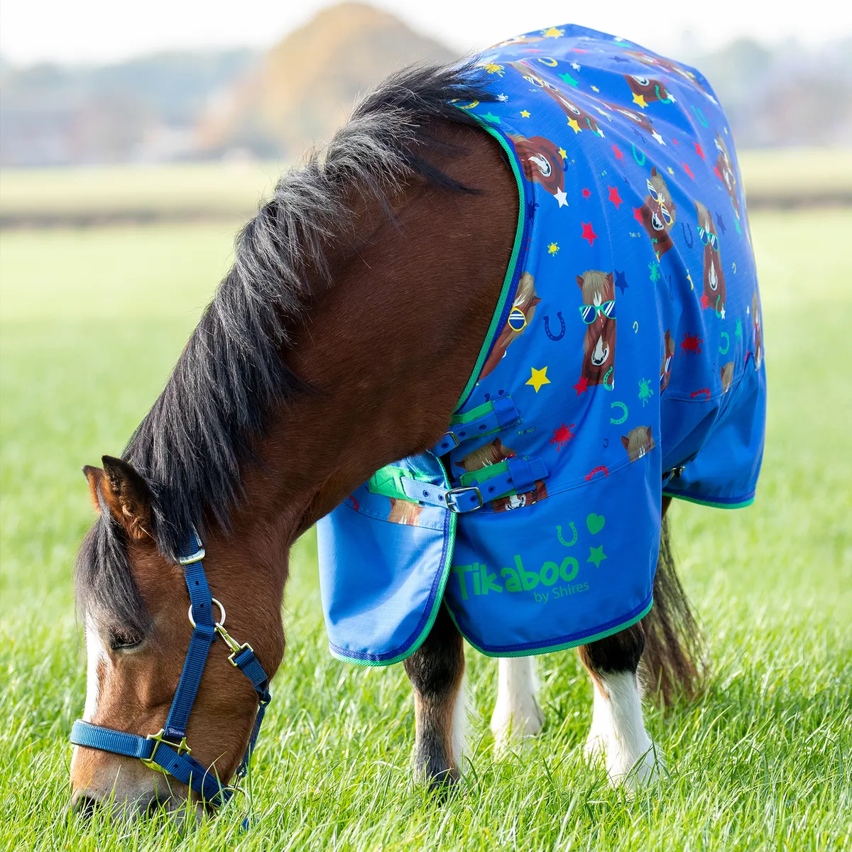 Попона 105 прогулочная для пони "TikaBoo",SHIRES 600D, 0g, 105 см, крутой пони