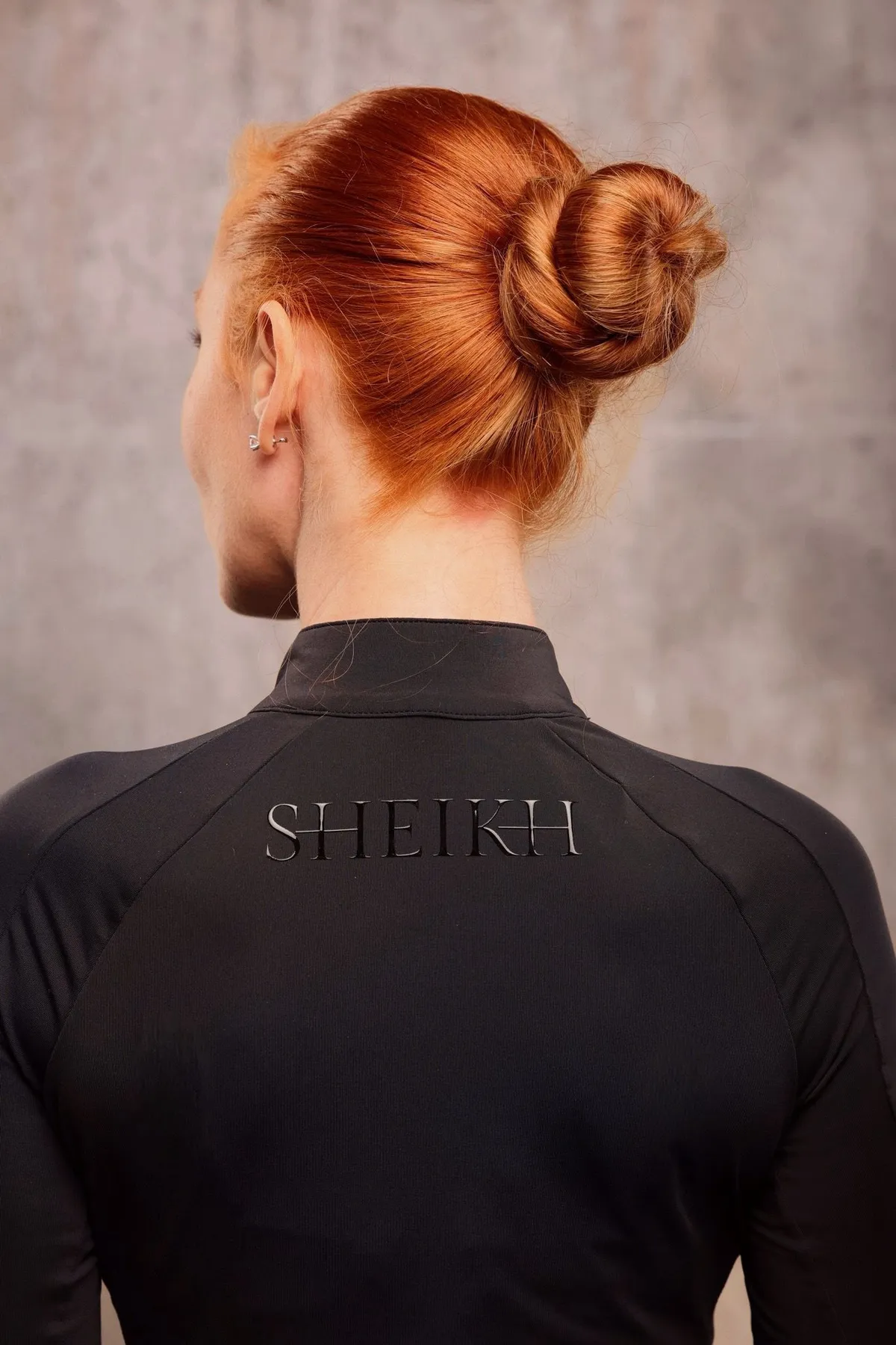 Лонгслив для верховой езды, конного спорта SHEIKH HORSE BRAND, коллекция ГЕЛАКСИ, цвет черный, р-р XS