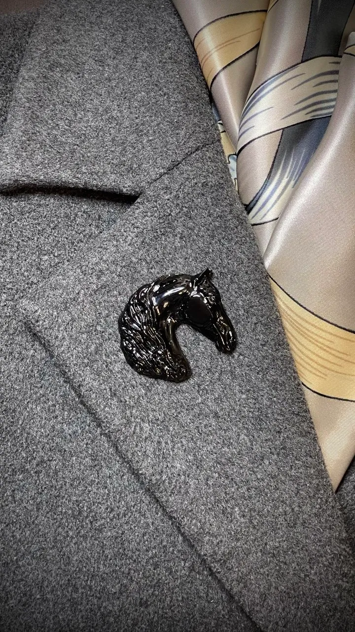 Брошь Орловский рысак