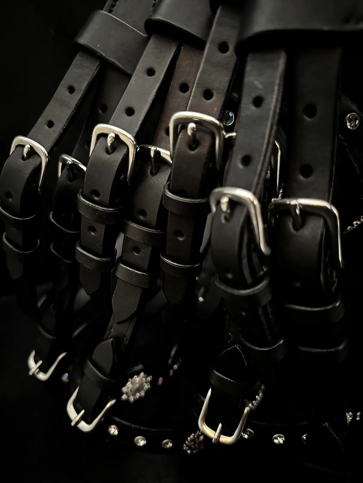 Уздечка для пони розовые стразы