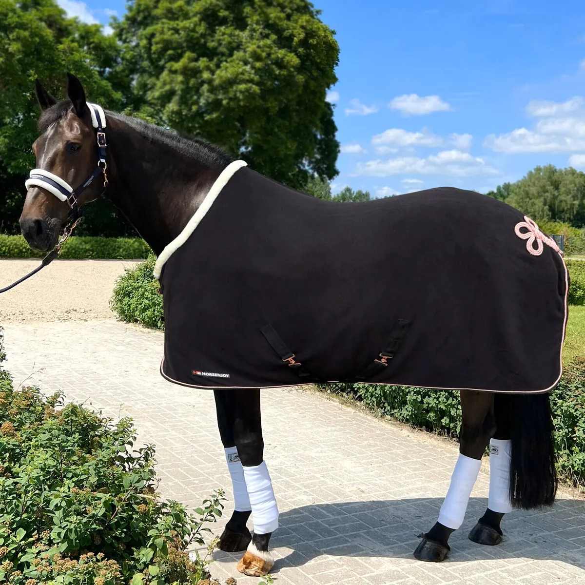 Попона HE Diamo флисовая черный 125 cm