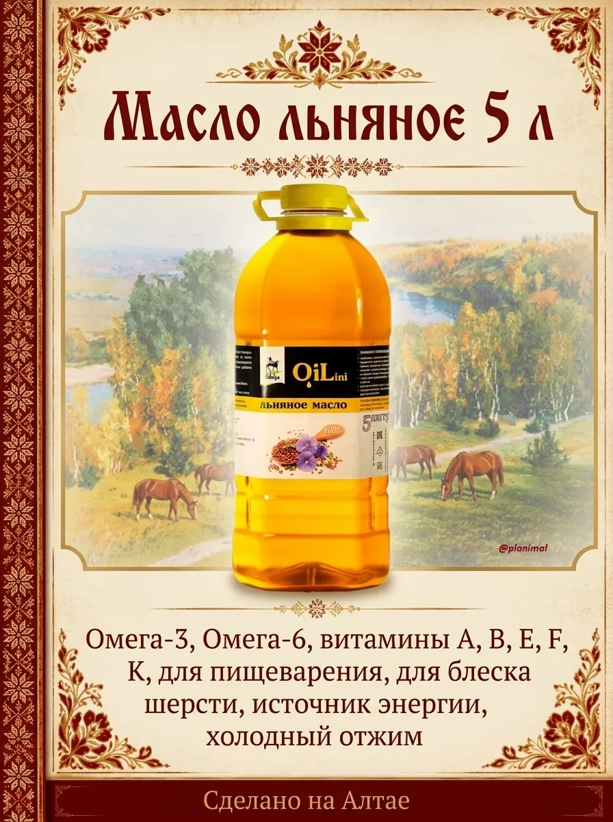 Идальго: Масло льняное, 5 л