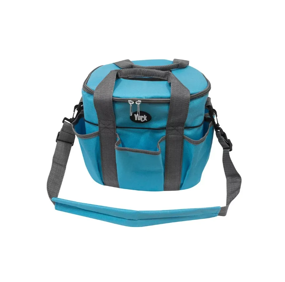 Сумка для щеток York серо-голубая