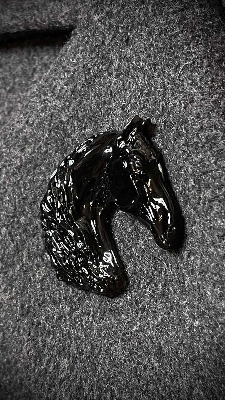 Брошь Орловский рысак