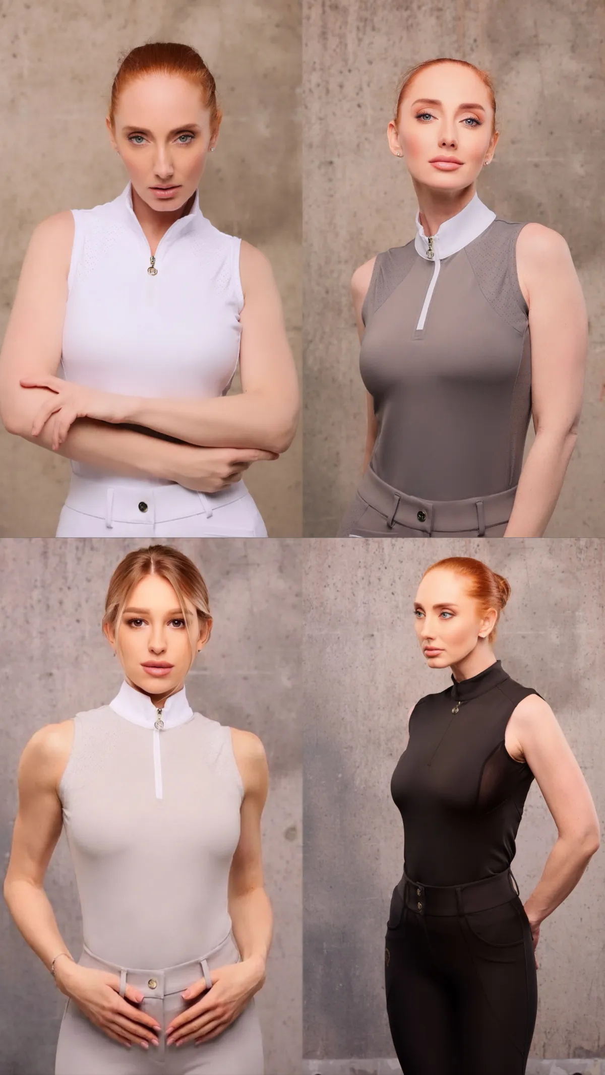 Майка для верховой езды SHEIKH HORSE BRAND, коллекция ИНДАСТРИАЛ, цвет белый, р-р L