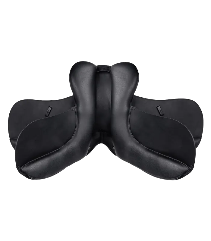 Седло выездковое COMFORT со сменным ленчиком, кожа, 17.5