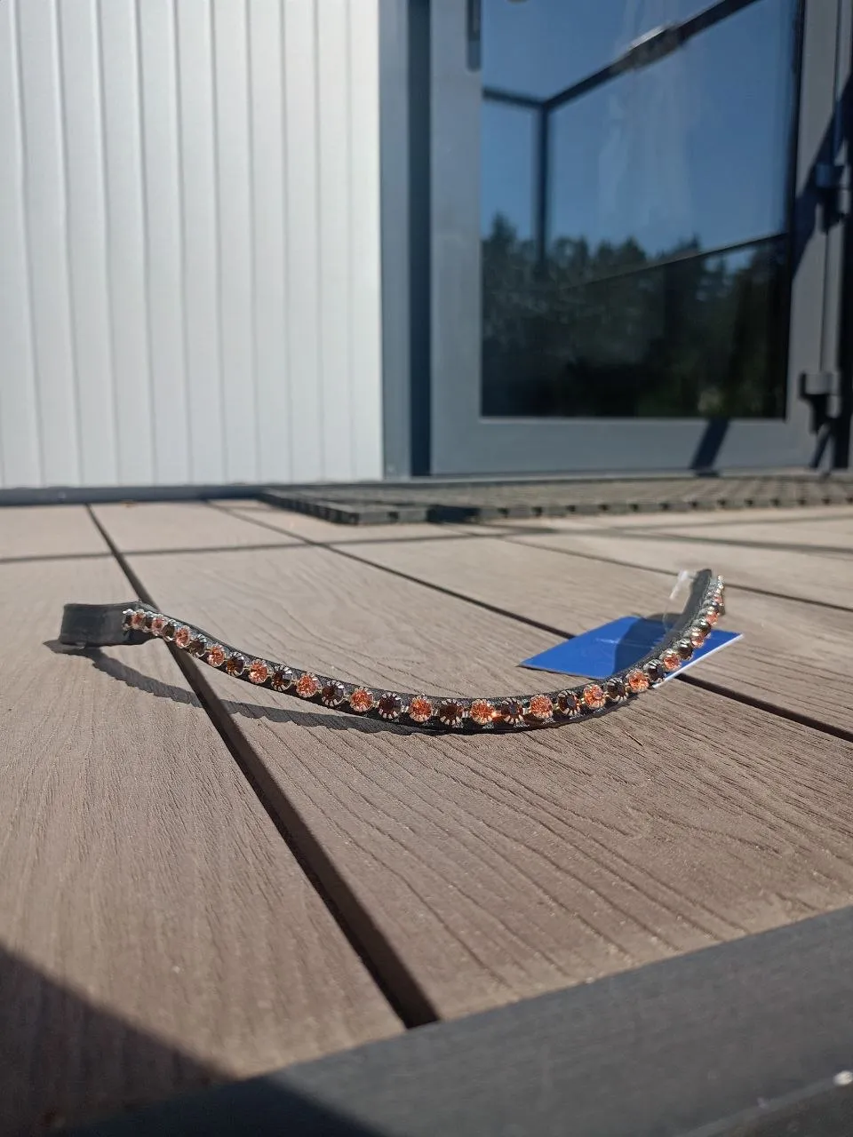 Налобный ремень Tasmanya, два цвета страз, full