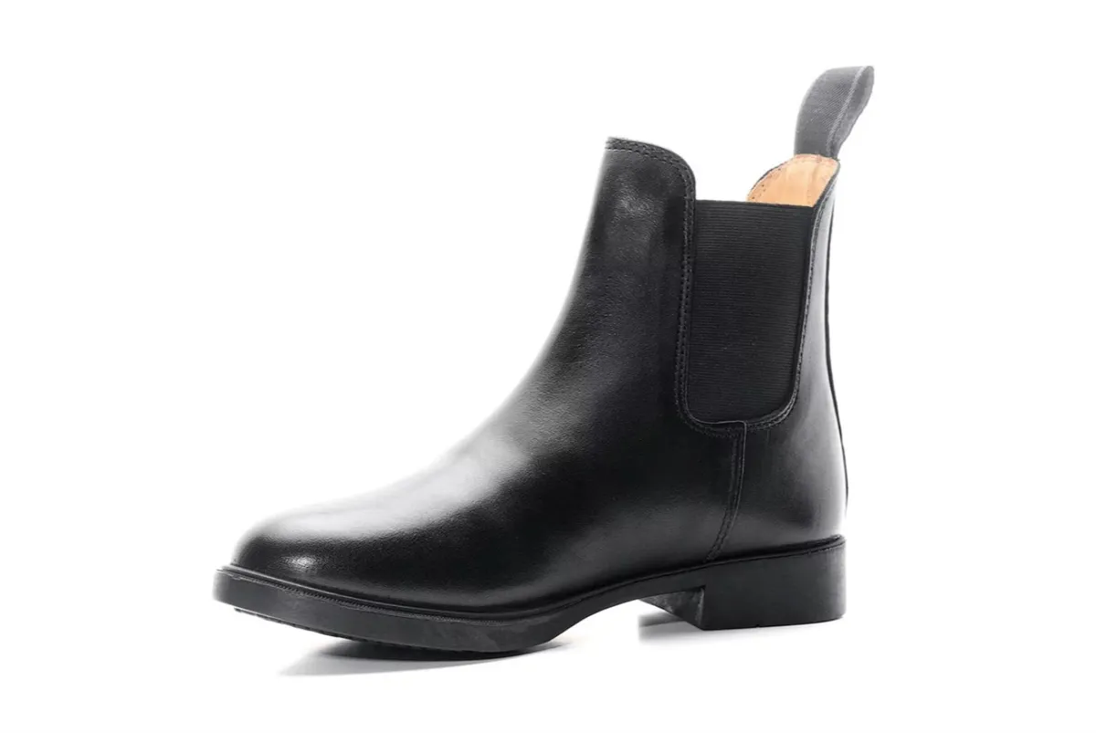 Ботинки York Negro Chelsea, кожаные черные,  34