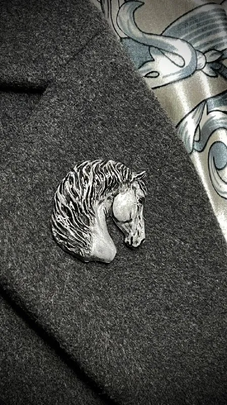 Брошь Вятка серебро (имитация)