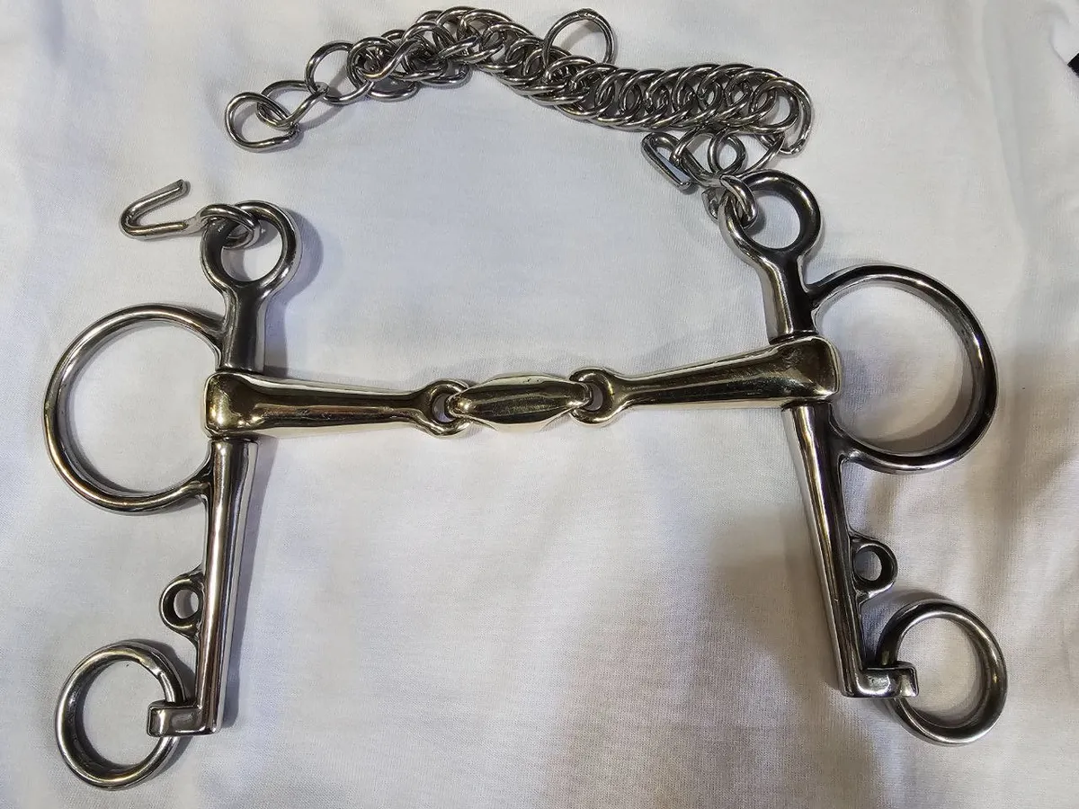 Пелям с восьмеркой желтым грызлом Equiman