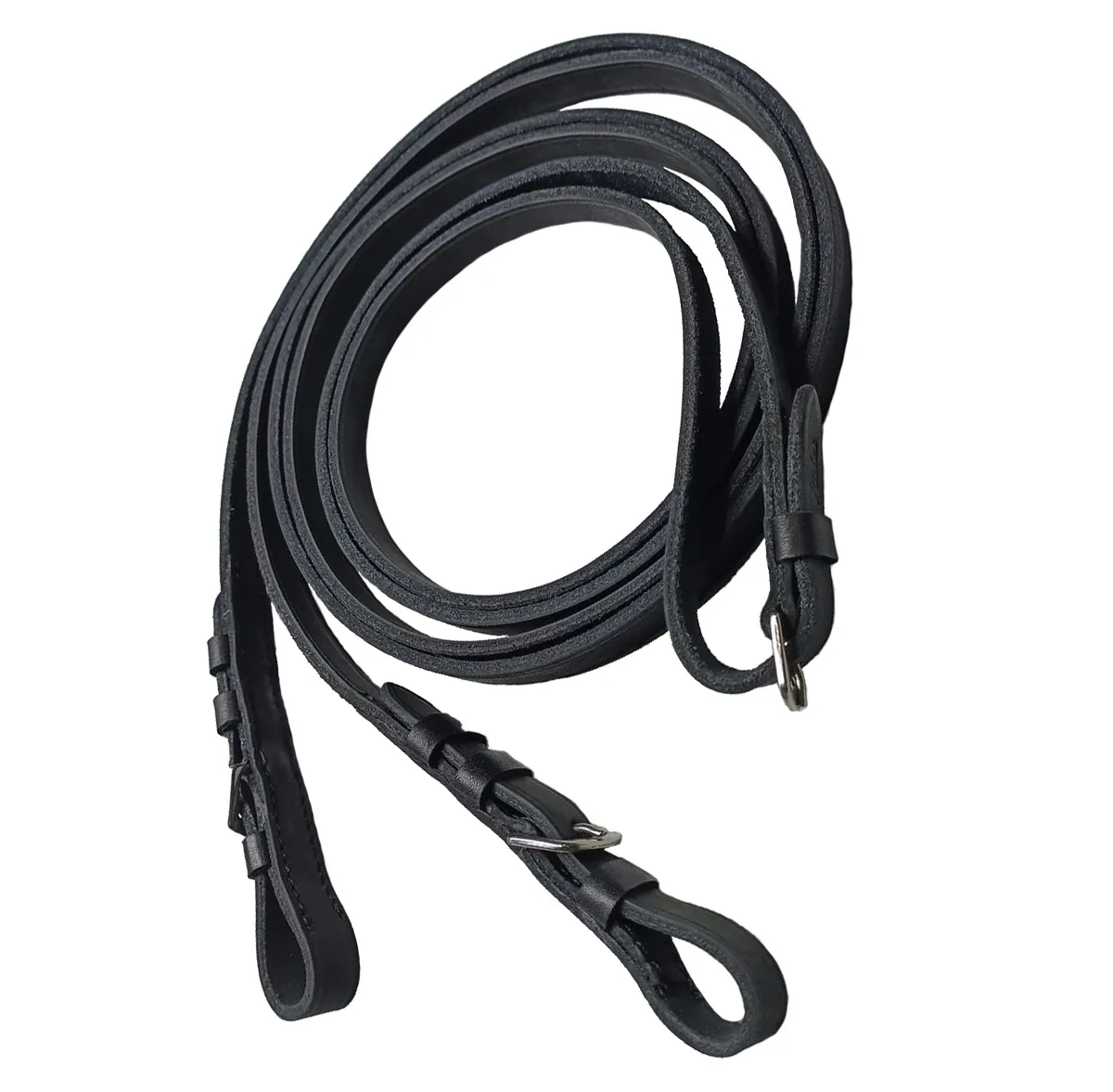 Повод кожаный гладкий (Черный)