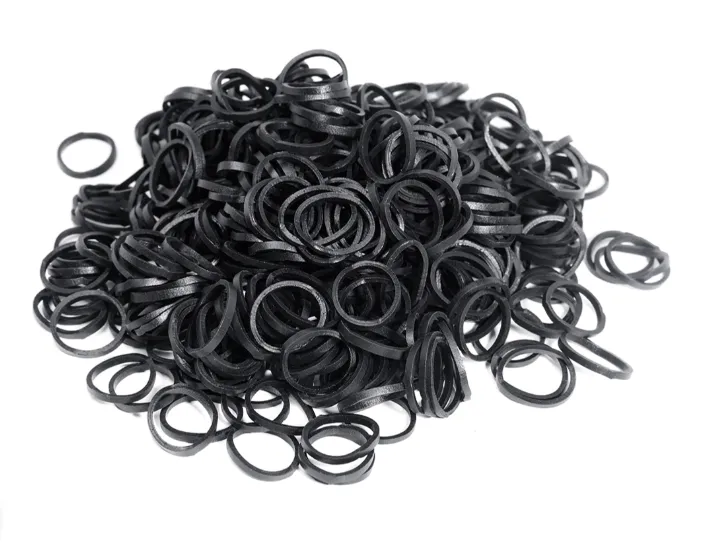 Резинки для гривы York в баночке белые 500 шт.