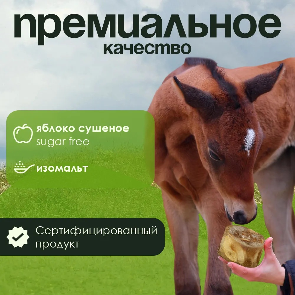 Яблочный лизунец без сахара (ликит) PferdEssen