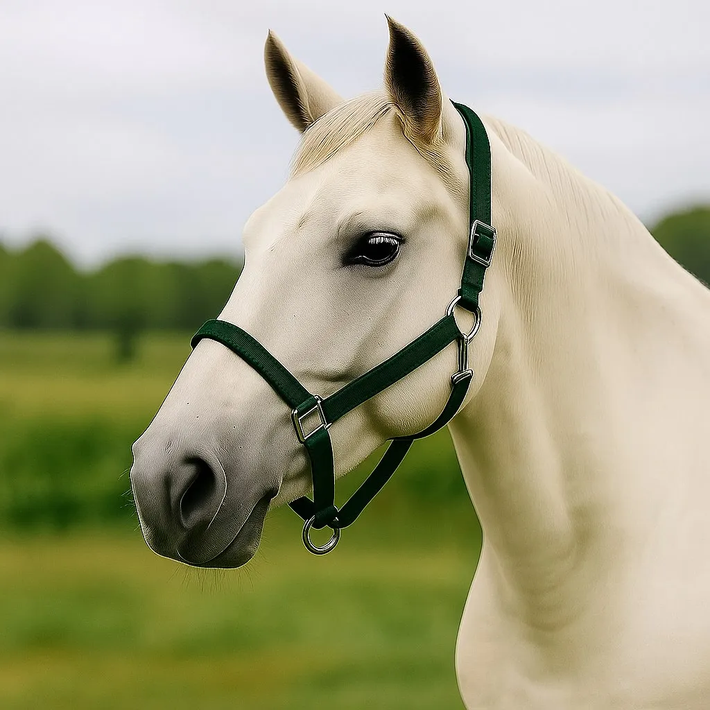 Недоуздок Грандис HorsePlanet (Cob, Темно-зеленый)