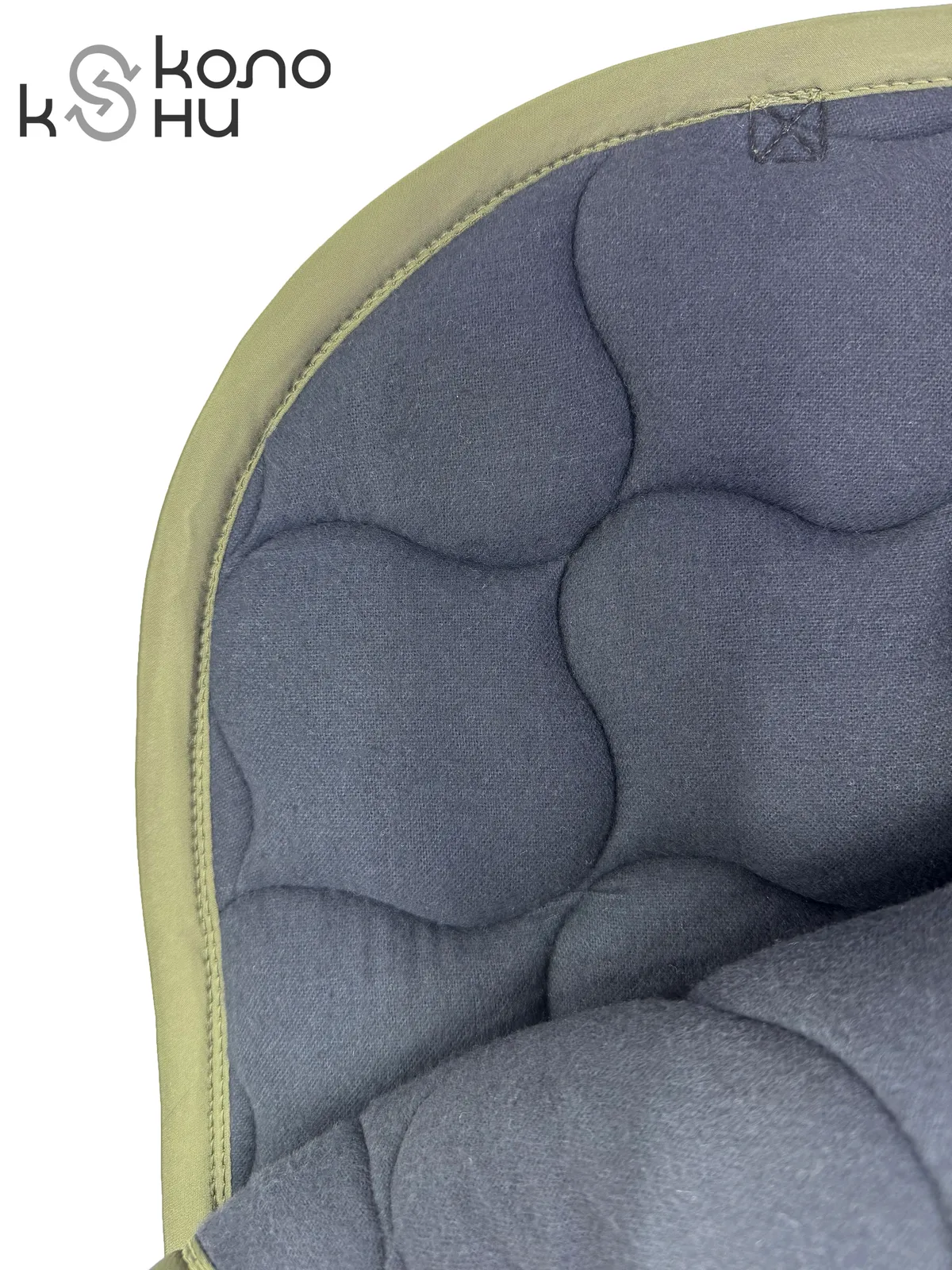 Вальтрап выездковый для лошади конный спорт, верховая езда ОколоКони, цвет хаки, крупная стежка