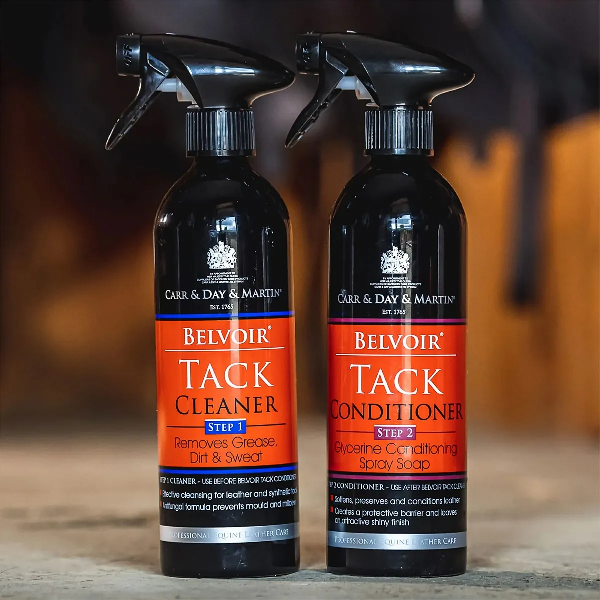 Спрей + кондиционер для амуниции Belvoir Leather Duo (Шаг 1+ Шаг 2) 2 x 500 мл.