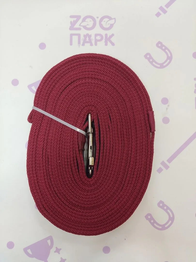 Корда прорезиненная 8м Бордовая