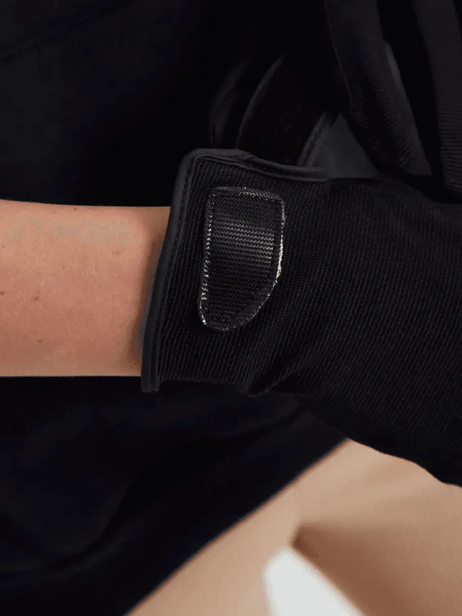 Перчатки для верховой езды, черные, XS, SweetHorse