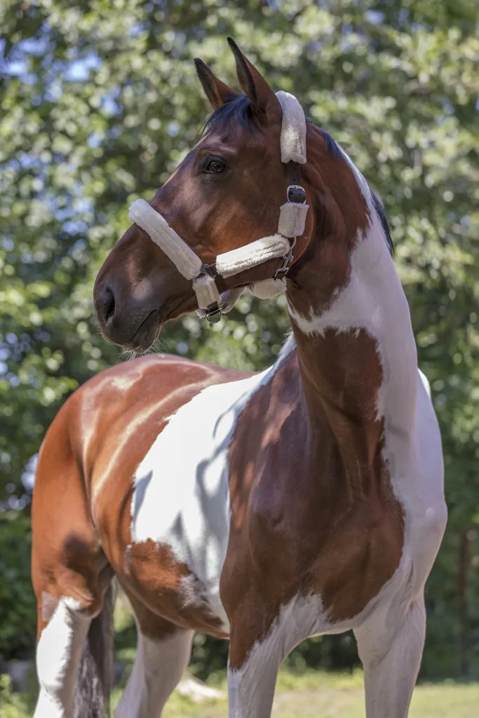 Недоуздок с мехом Mouton Synthetique