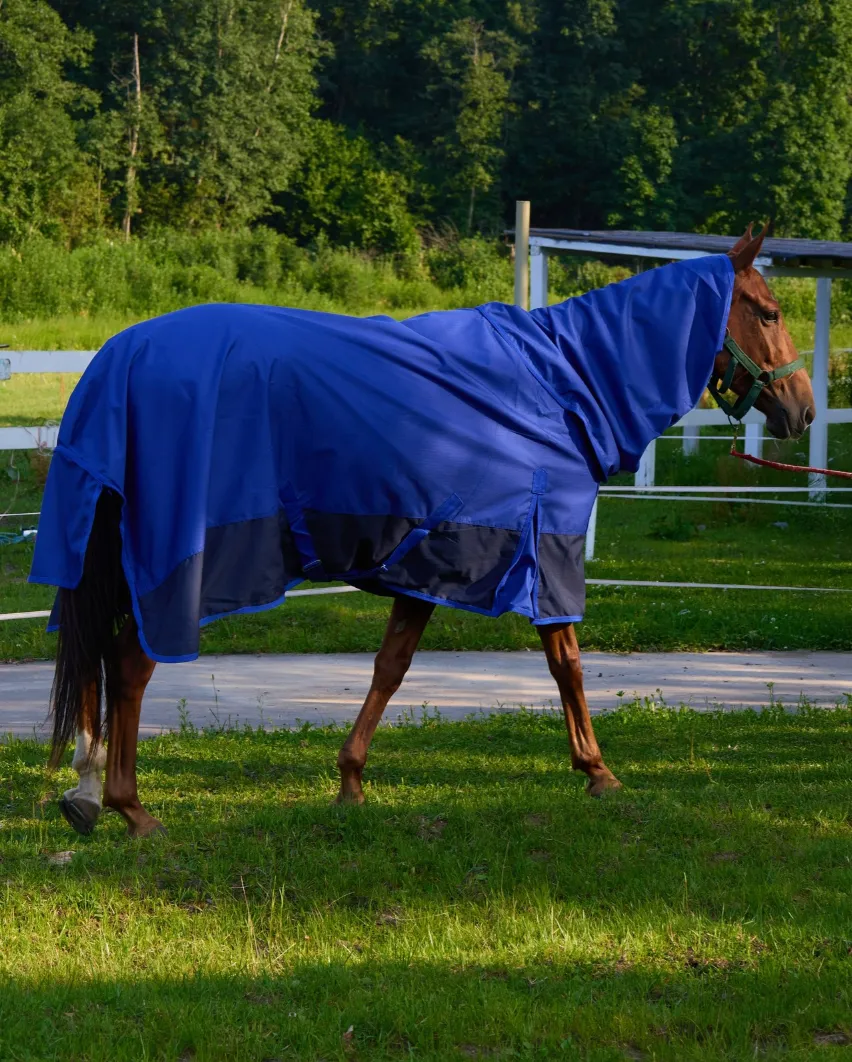 Попона дождевая HorsePlanet (155, Cиний)