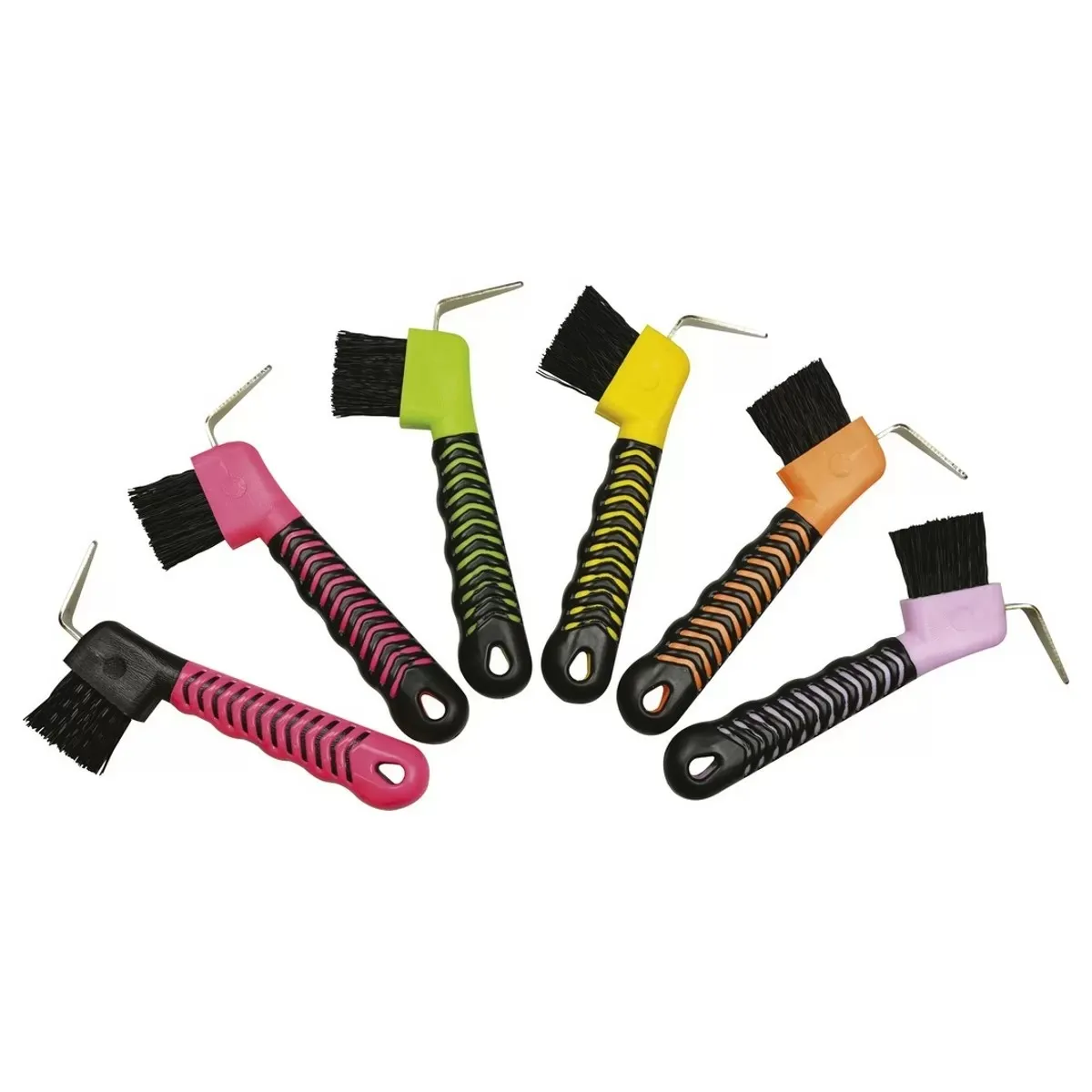 Крюк копытный с прорезиненной ручкой и щеткой