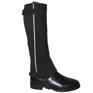 Краги для верховой езды из искусственной замши (черный)