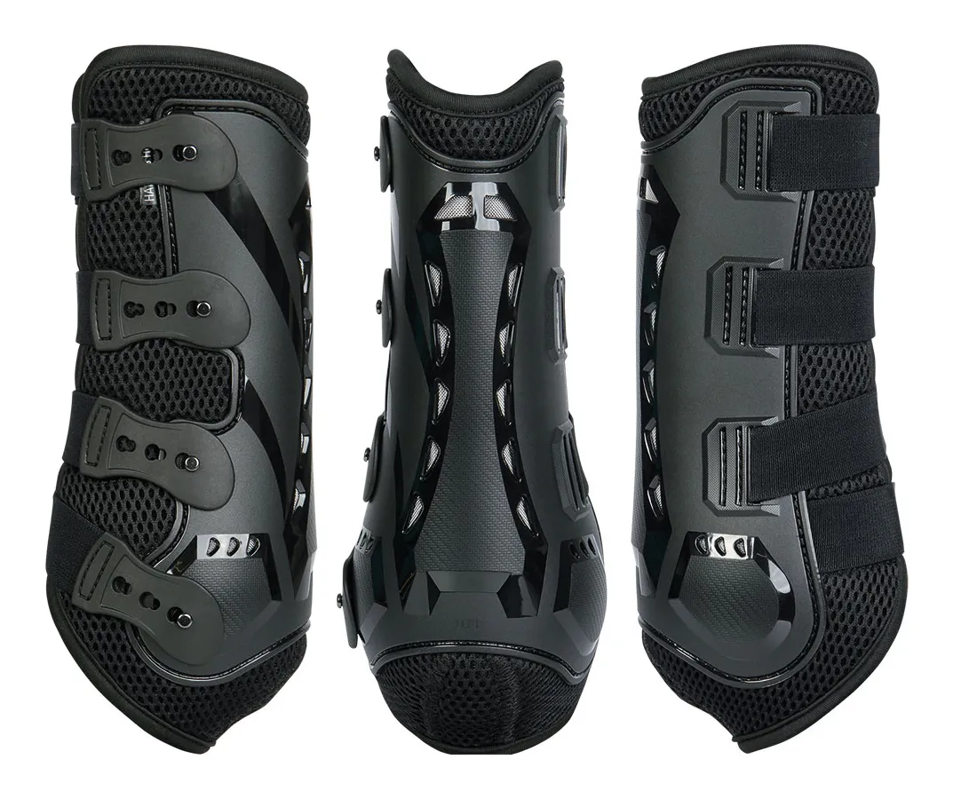 Ногавки выездковые Protection Air Mesh Pro Harry's Horse черные Full