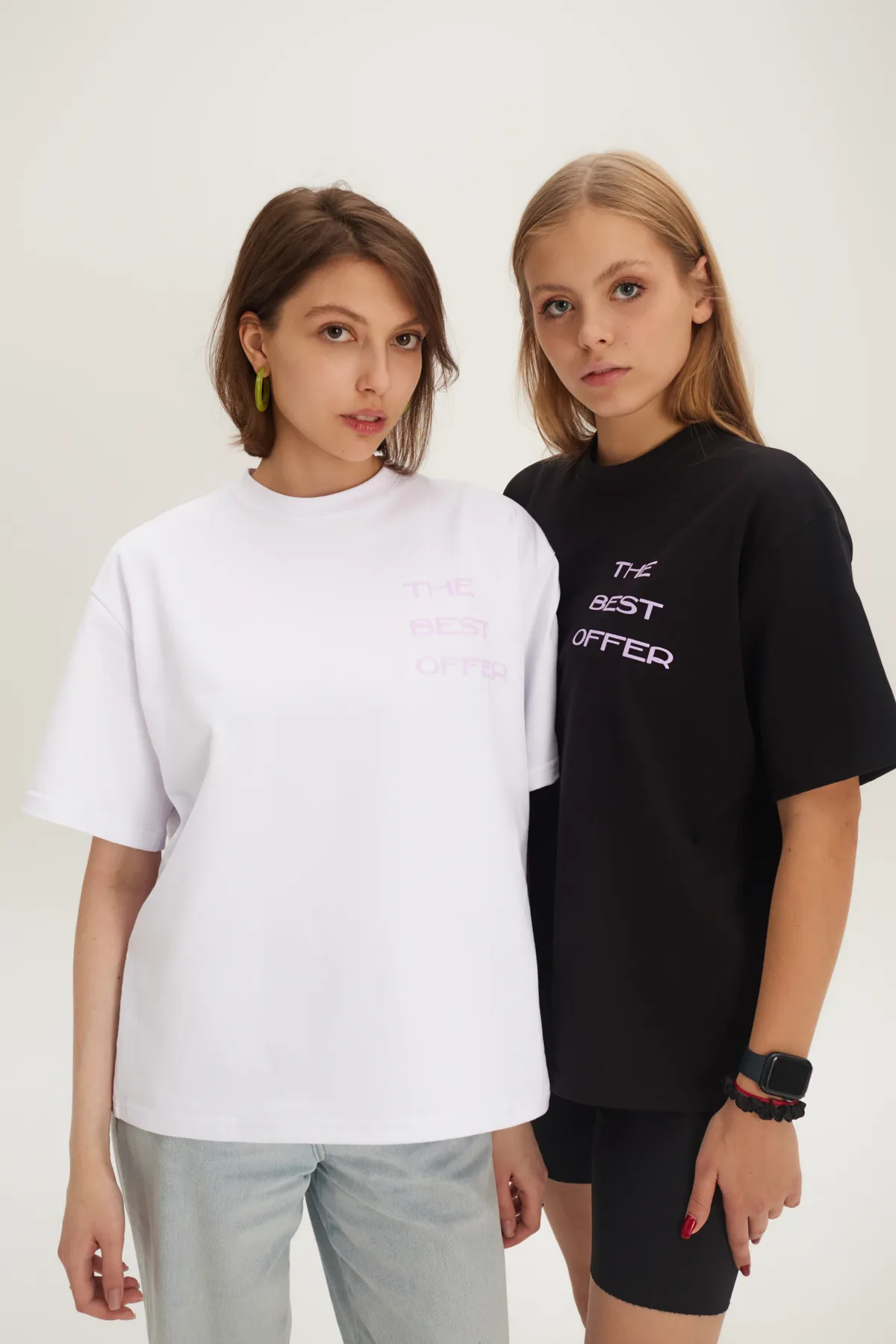 Футболка CloRide белая "The Best Offer", S