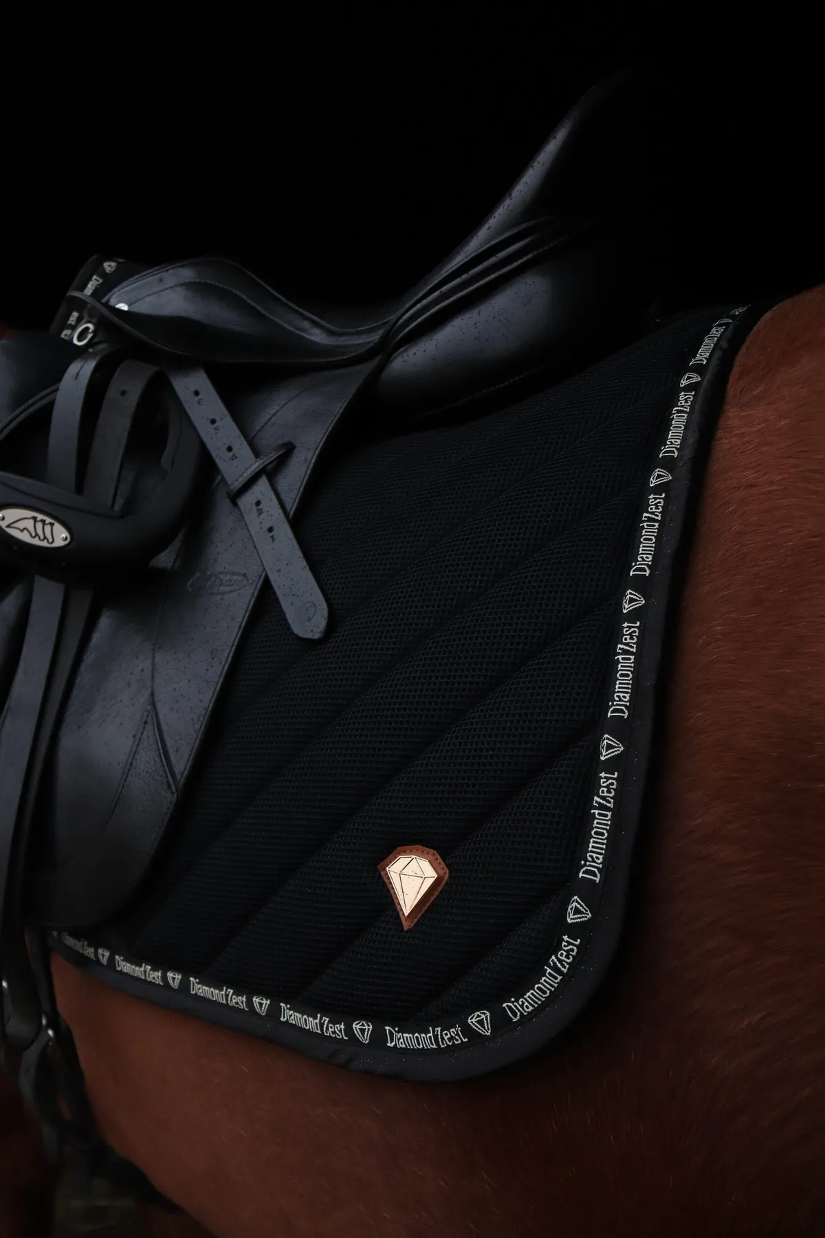 Выездковый дышащий вальтрап Air Black Diamond Zest