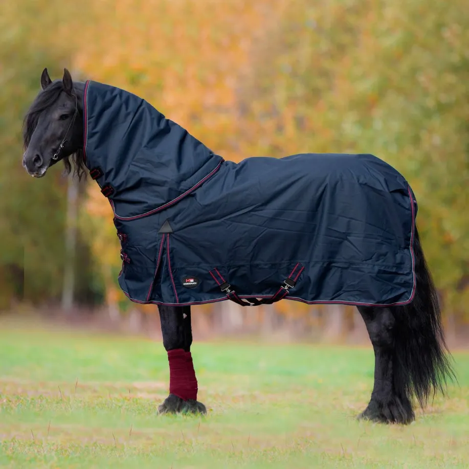 Попона HE Aristo Combo зимняя/дождевая с капором/300 гр темно-синий 135 см