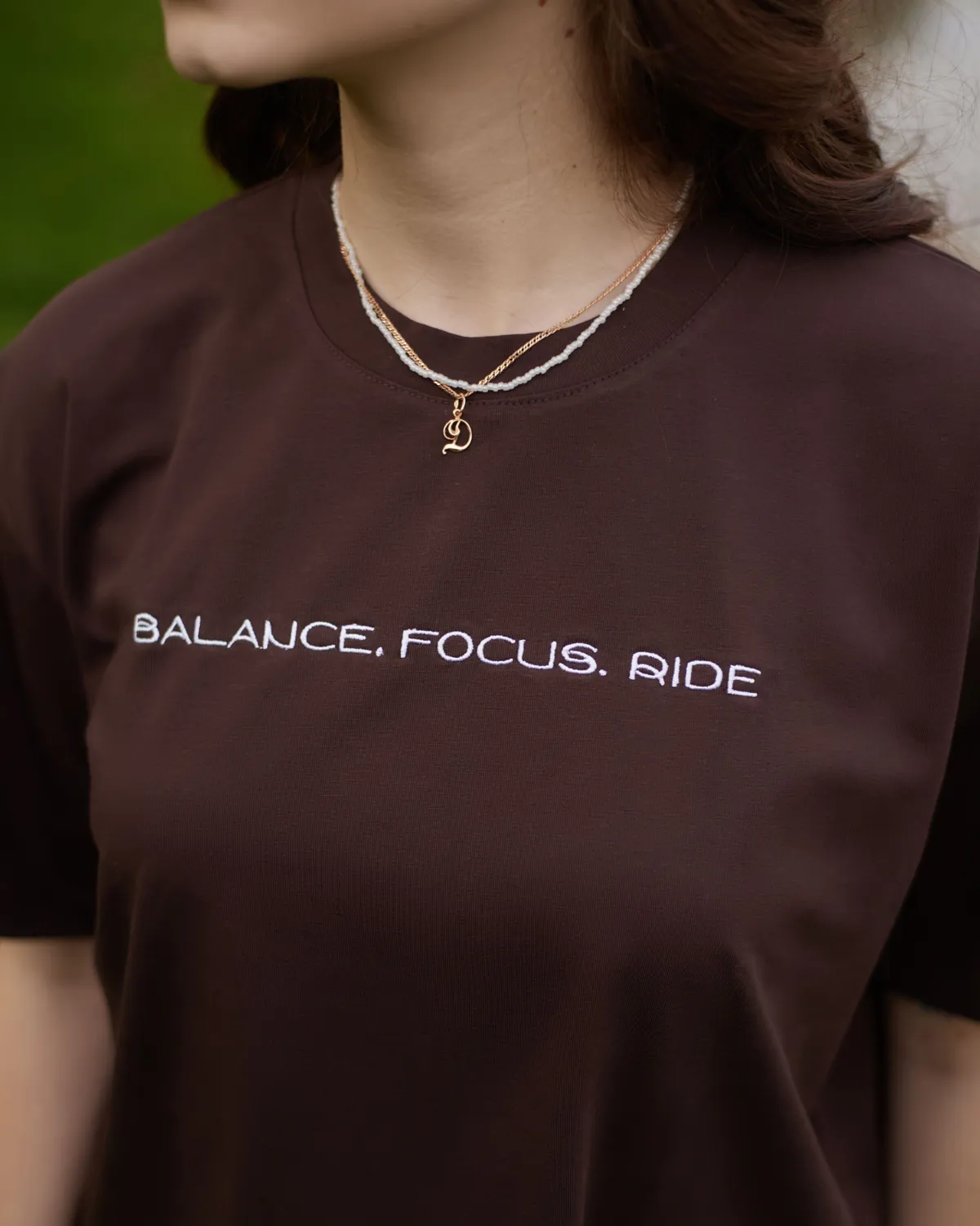 Футболка шоколадная Balance.Focus.Ride