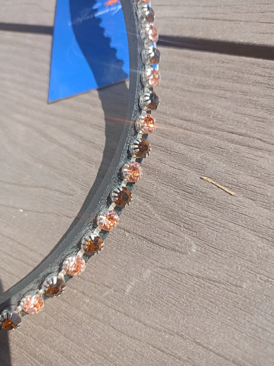 Налобный ремень Tasmanya, два цвета страз, full