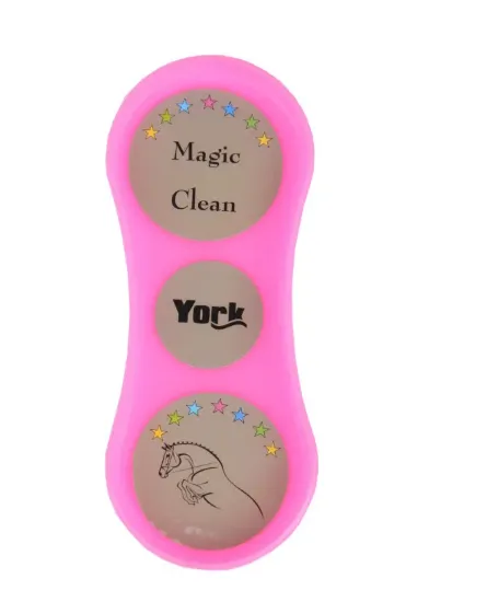 Щетка York Magic Clean с пластиковой щетиной розовая