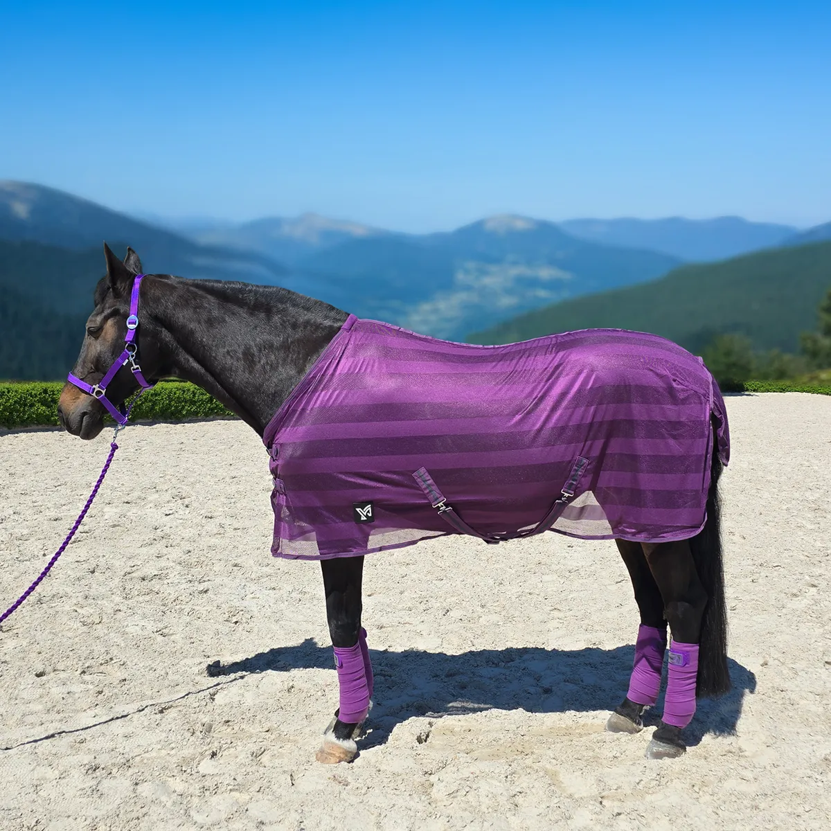 Попона York Lyra антимоскитная фиолетовая 135 см
