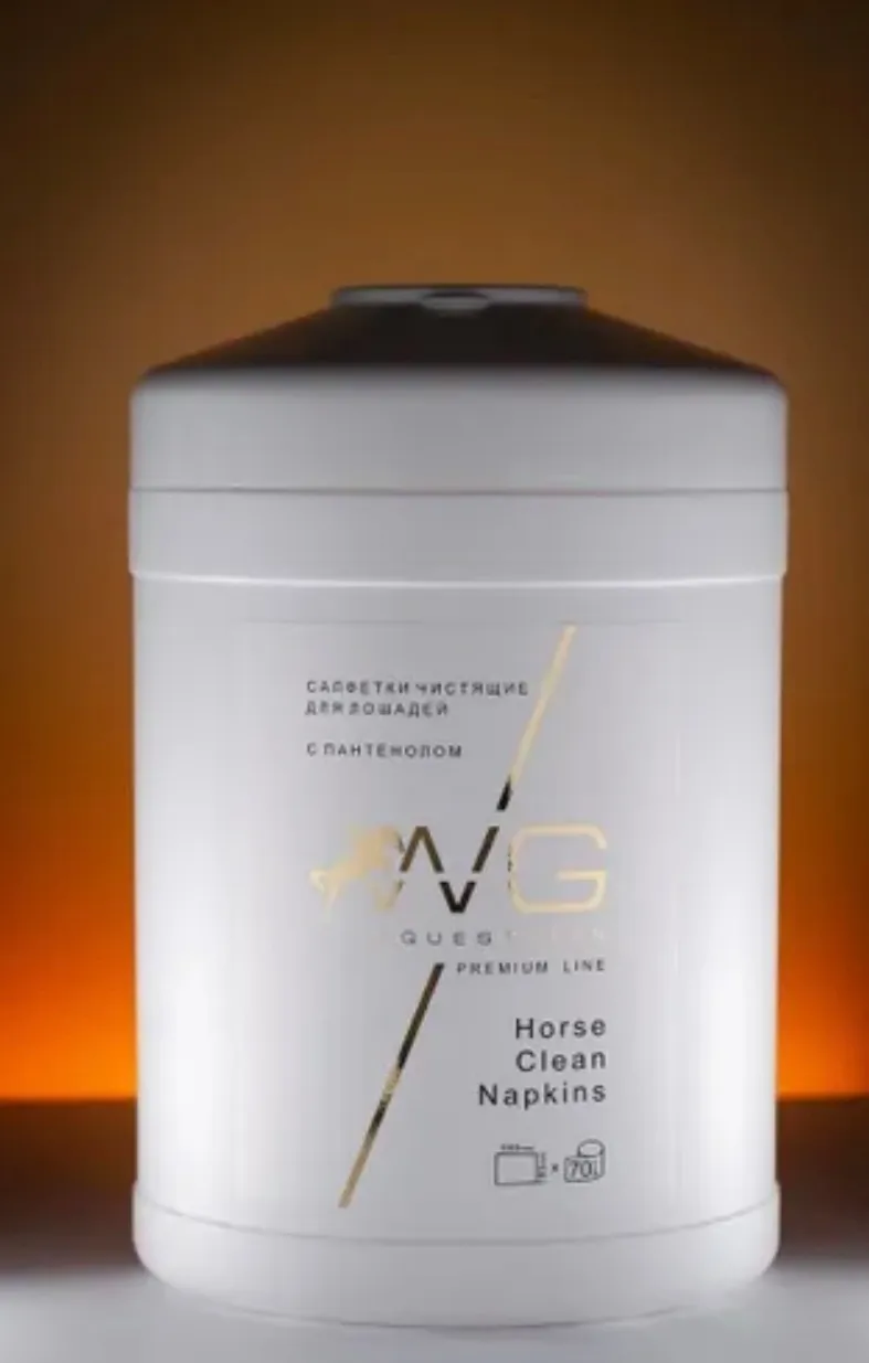 WG Влажные бесспиртовые салфетки для лошадей WG Equestrian Horse Clean Napkins