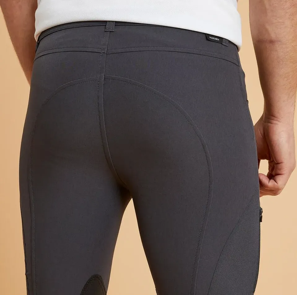 Бриджи DECATHLON 500 Mesh Fouganza Х RU54-56 XL черные