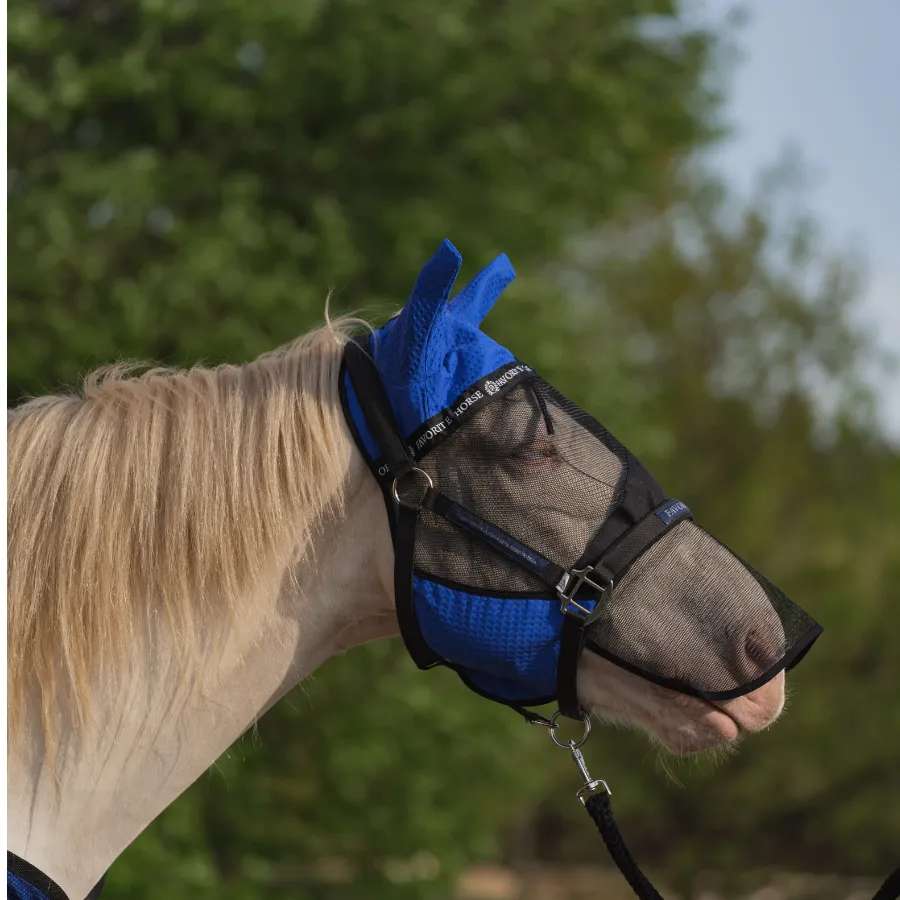 Маска антимоскитная FAVORITE HORSE  (фиолетовый, cob)