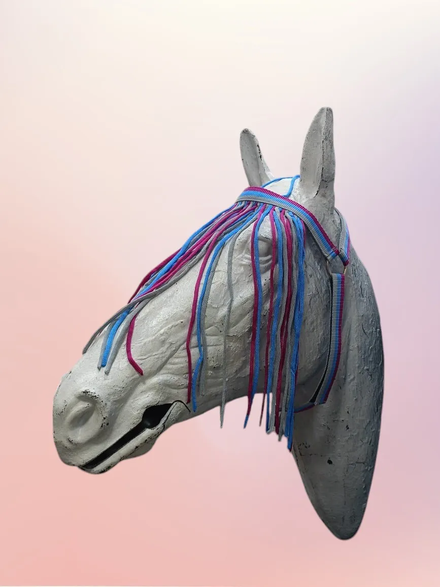 Налобник от мух с бахромой Pfiff, с затылочным ремнём full