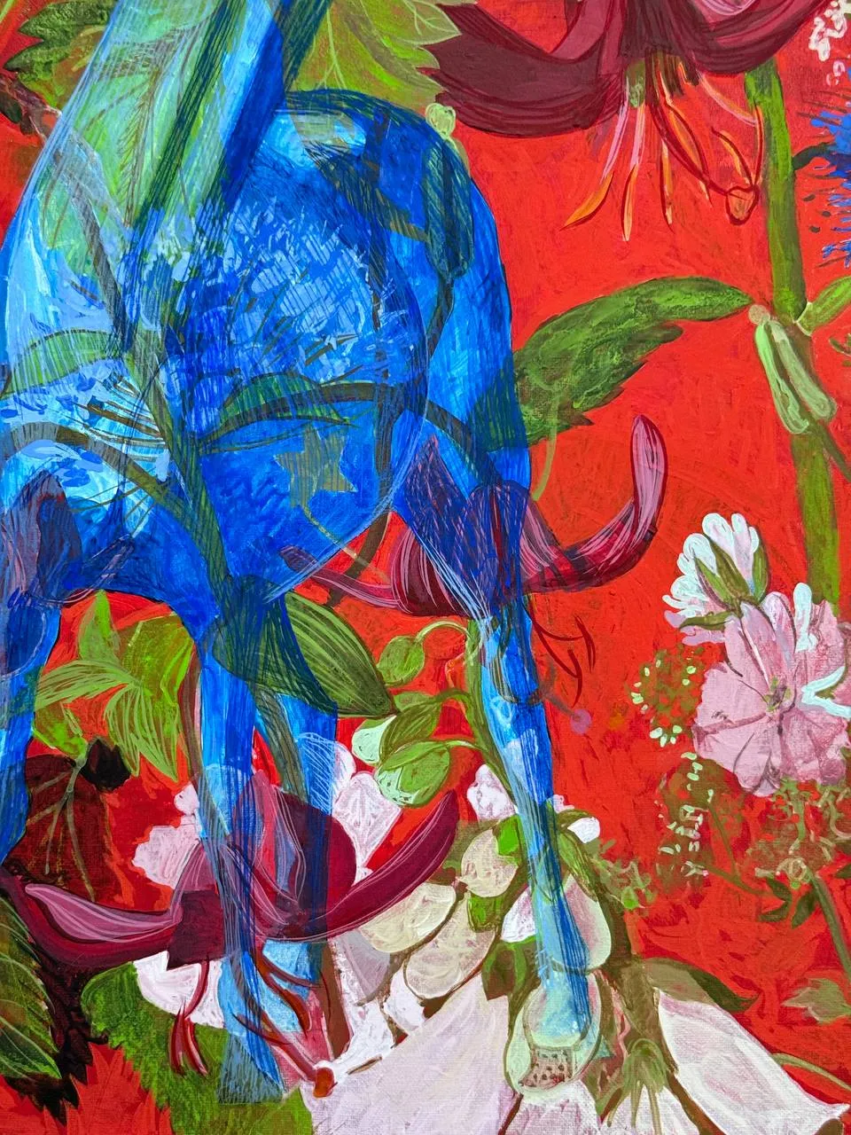 лошадь в цветах