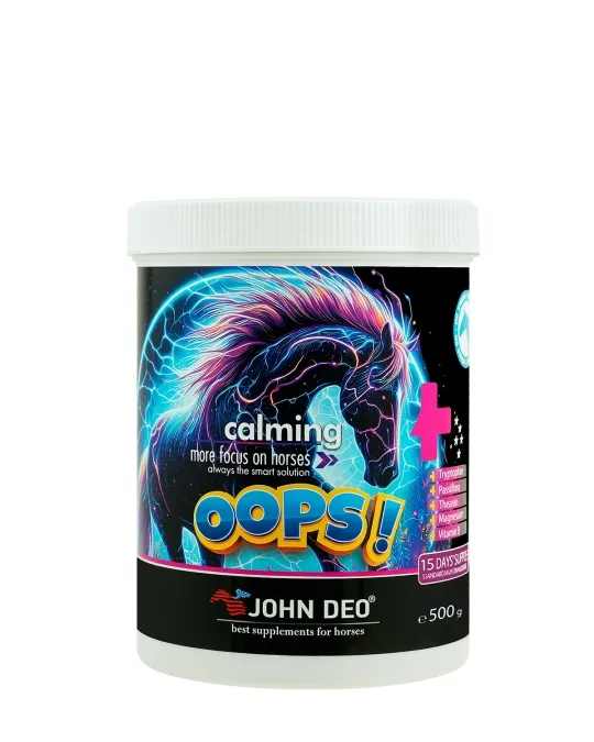 Подкормка для лошади OOPS CALMING 500 гр John Deo