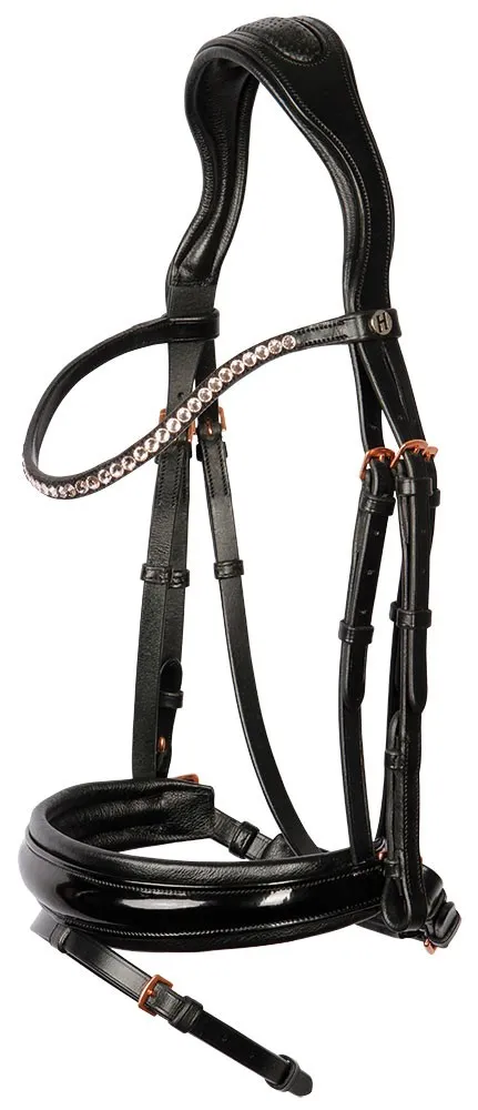 Уздечка Rosegold Lacque II с поводом