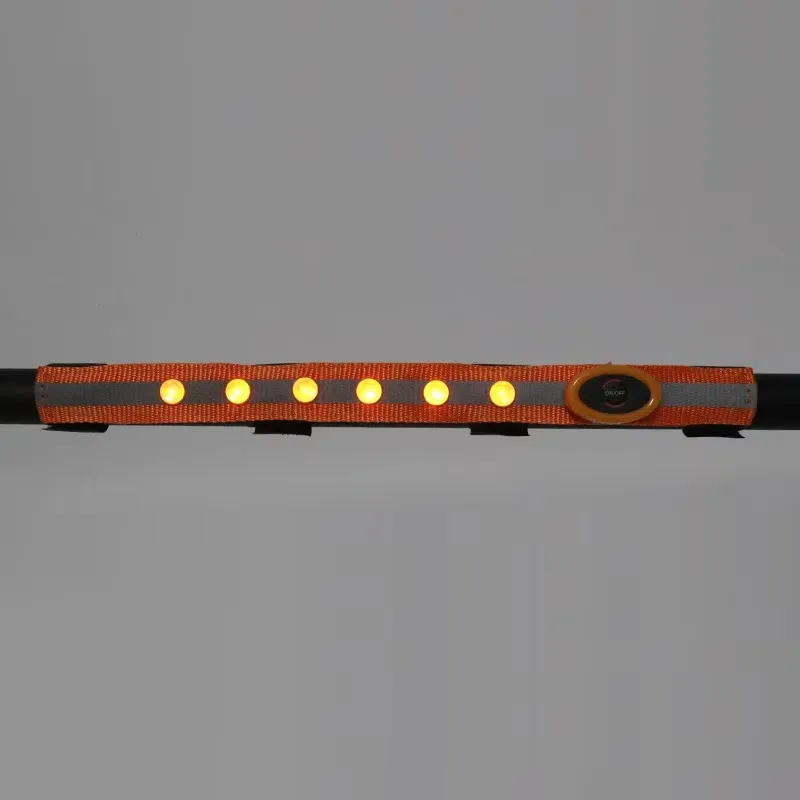 Накладка на налобный ремень с LED светом, оранжевая