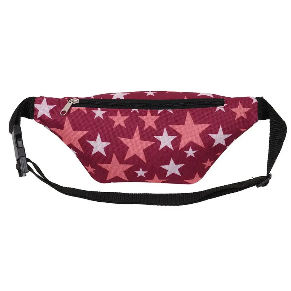 Сумка на пояс, длина 31 см (цвет бордовый со звёздами) (Good Bag)