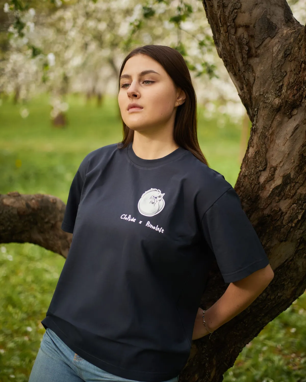 Футболка черная Gray Horse