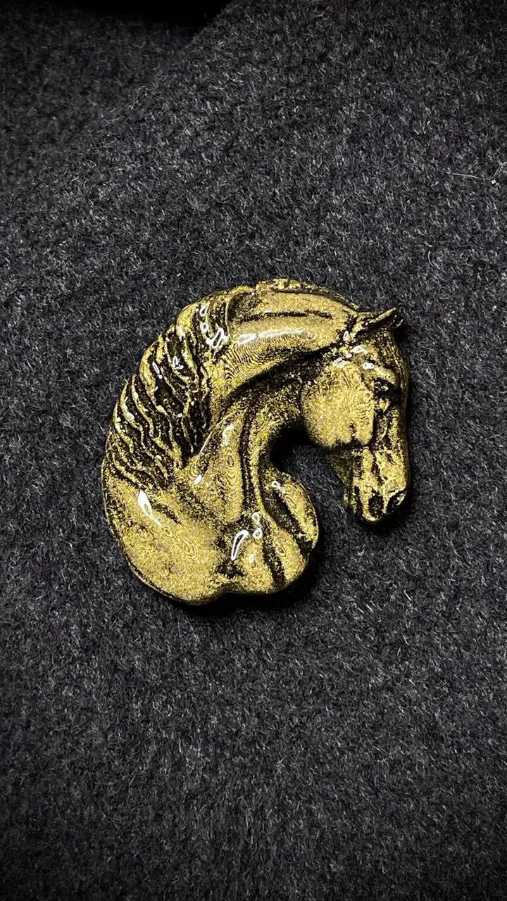 Брошь Тяжеловоз бронза (имитация)