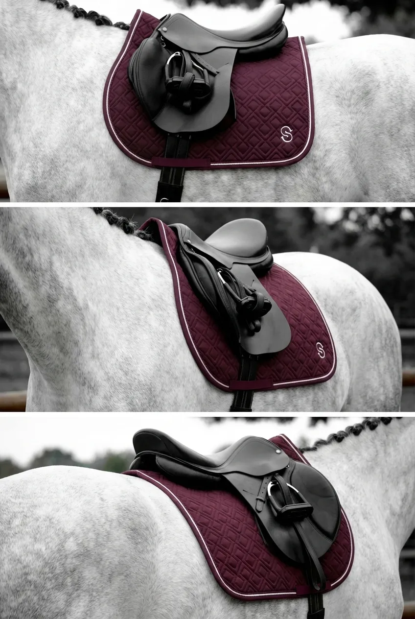 Вальтрап конкурный для конного спорта, ОколоКони, коллекция "Рабочий", цвет бордовый