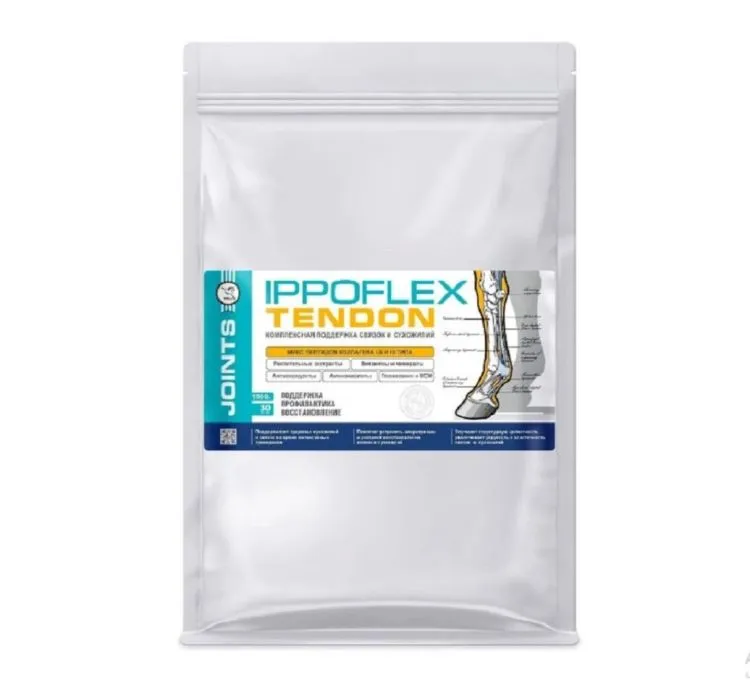 Пробио: Ippoflex Tendon / Иппофлекс Тендон, добавка для поддержки сухожилий лошадей, эко-пак 1,5 кг