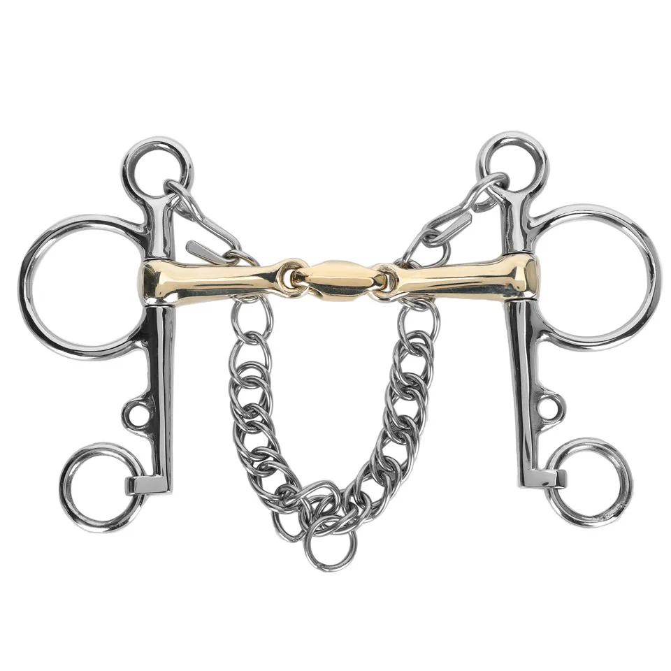 Пелям с восьмеркой желтым грызлом Equiman