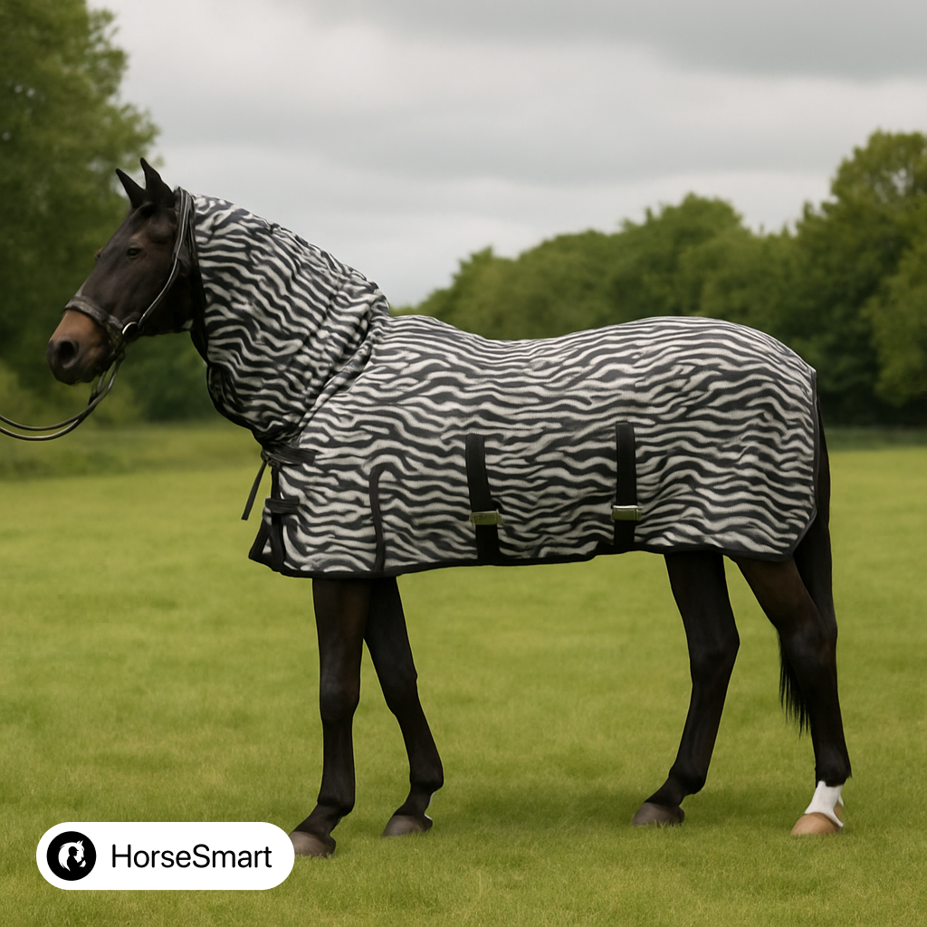 Попона от насекомых с капором -Zebra-