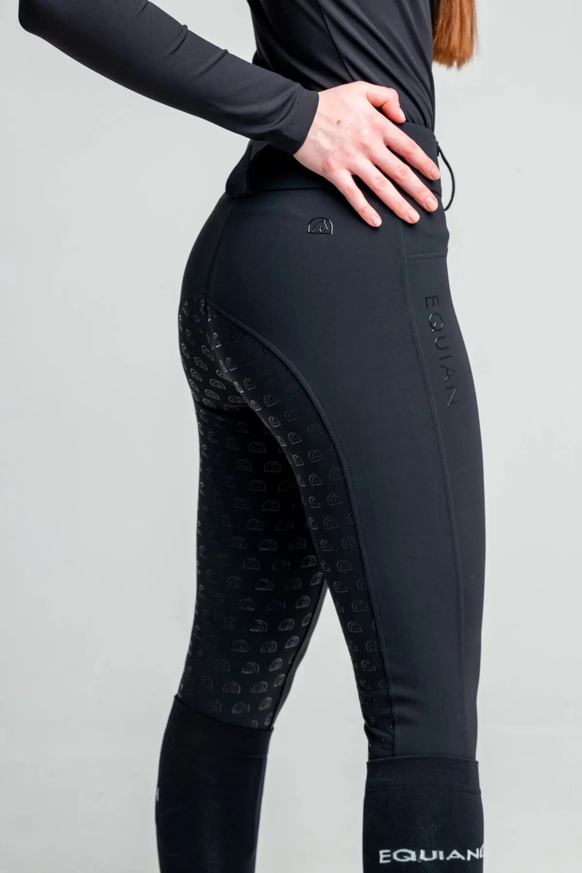 Бриджи для конного спорта EQUIAN с полной силиконовой леей